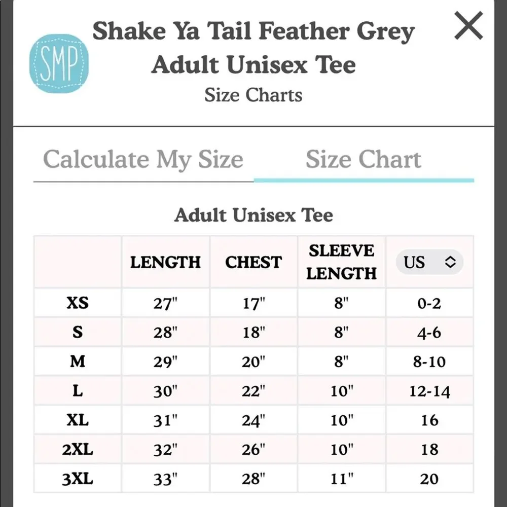 Shake Ya Tail Feather Adult Unisex Tan Tee, size XL - Picture 5 of 5